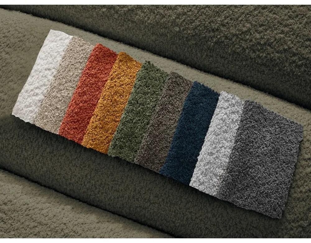 Zelená podnožka z textílie buklé Annecy – Bobochic Paris