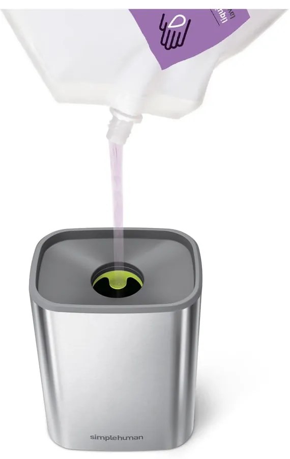 Dávkovač mydla z nerezovej ocele v striebornej farbe 473 ml - simplehuman