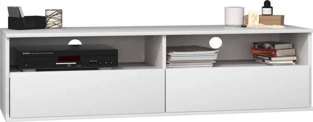 TP Living TV stolík RUMBA 140 cm biely matný