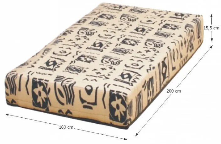 Pružinový matrac Vitro 200x180 cm. Ľahký, kvalitný, pružný a priedušný matrac s bonellovými pružinami. 752924