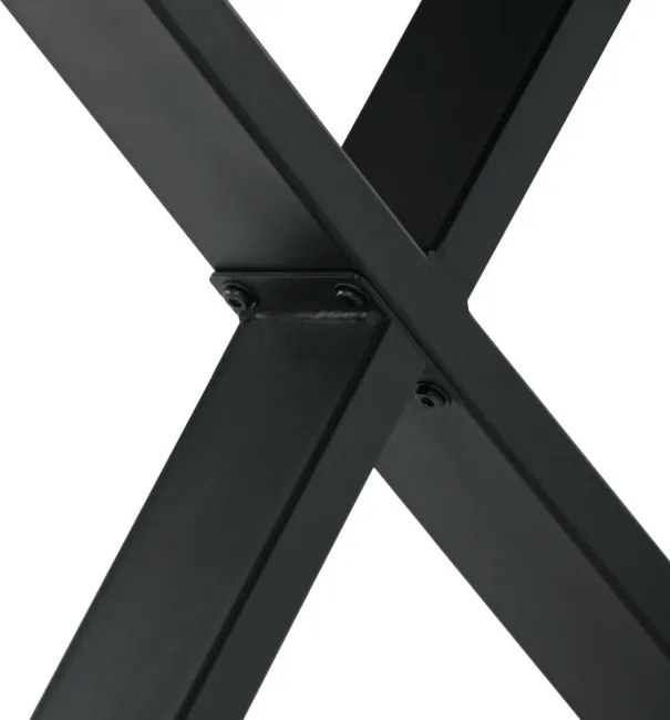 Jedálenský stôl 160x90 cm HT-F4316 OAK divoký dub / čierne nohy