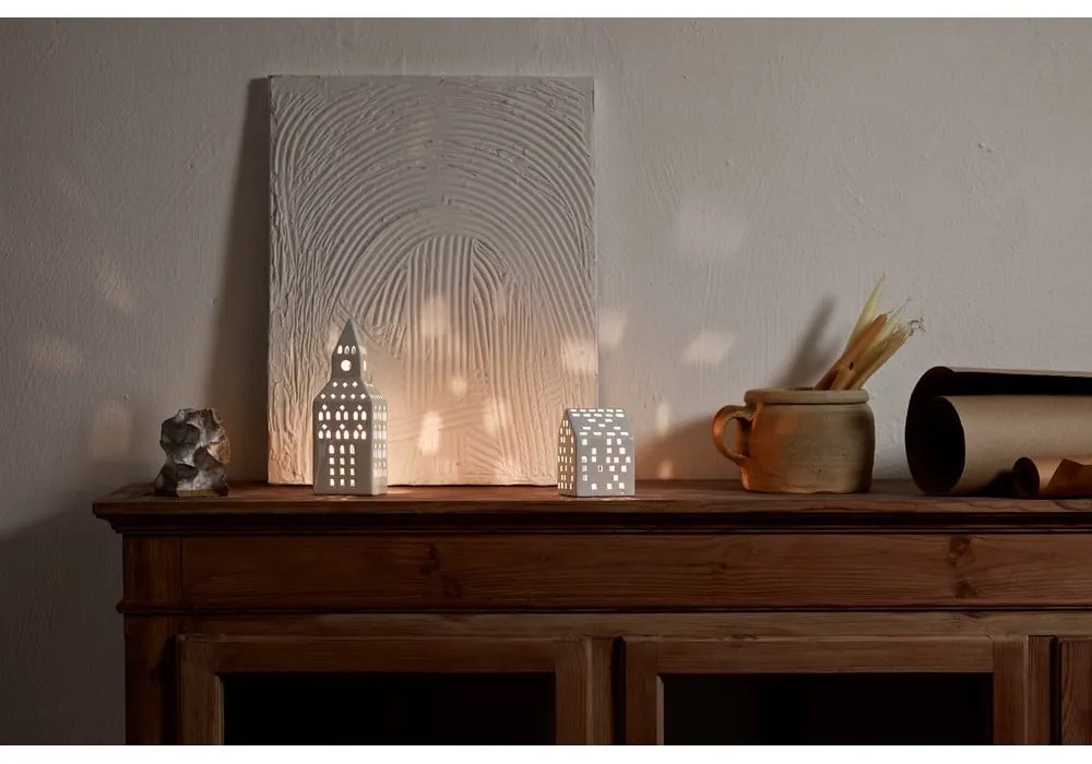 Keramický svietnik na čajovú sviečku Urbania Lighthouse Church Tower – Kähler Design