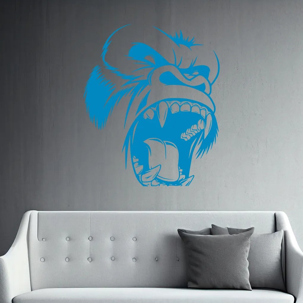 Veselá Stena Samolepka King Kong Farba: fialová, Veľkosť: 60 x 50 cm