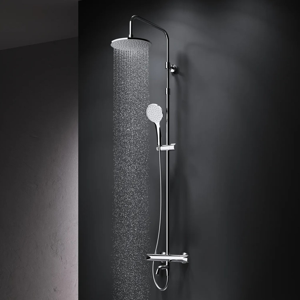 Sprchový systém AM.PM Hit F07TA500 s termostatickou vaňovou a sprchovou batériou, chróm