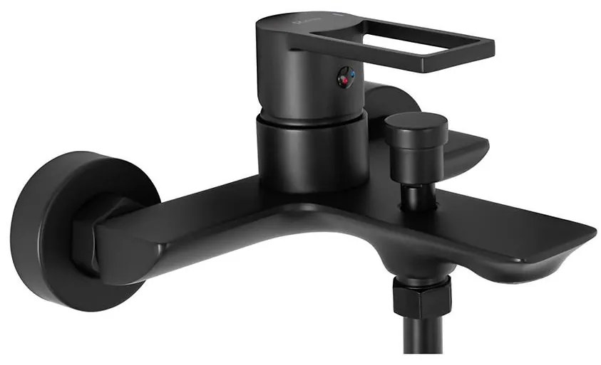 Vaňová batéria s vaňovou sadou Rea Flip čierna