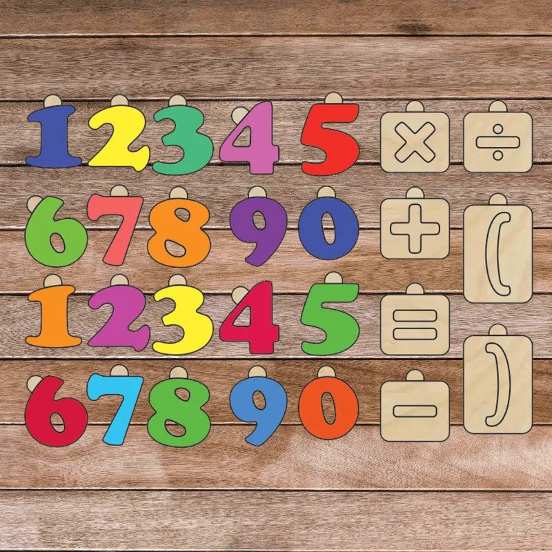 Drevená montessori zmyslová pomôcka - Matematika | SENTOP H017
