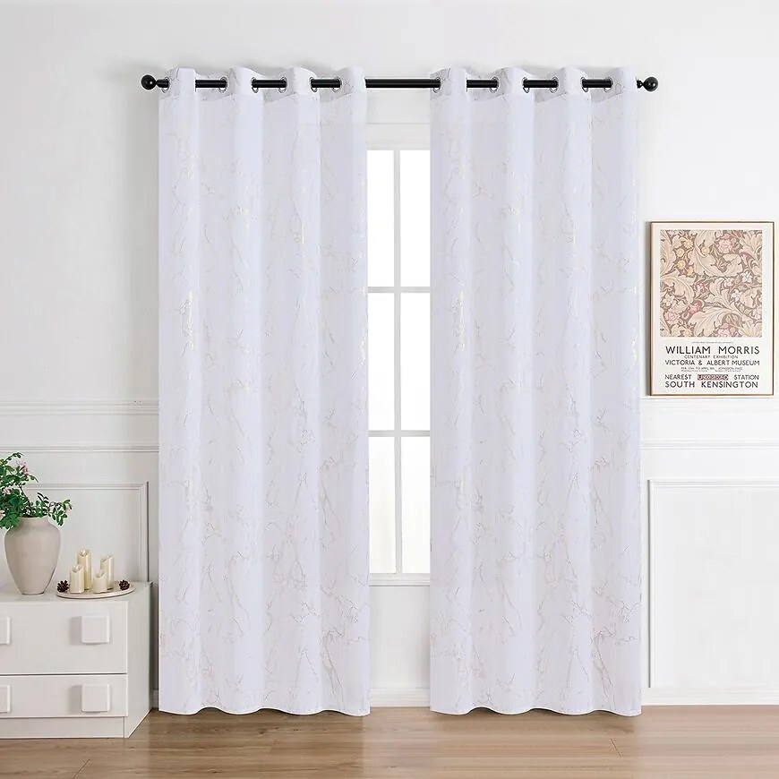 Záclona na krúžkoch Lena gold RP499 140x245 cm