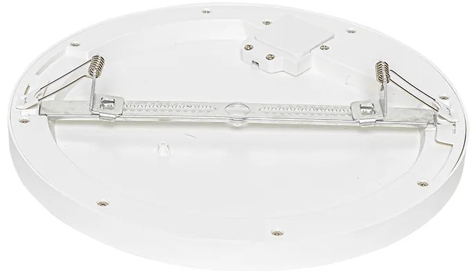 Prisadené alebo zapustené bodové svietidlo biele 30 cm vrátane LED 3-stupňové stmievanie do teplej farby s prepínačom Dip - Trans