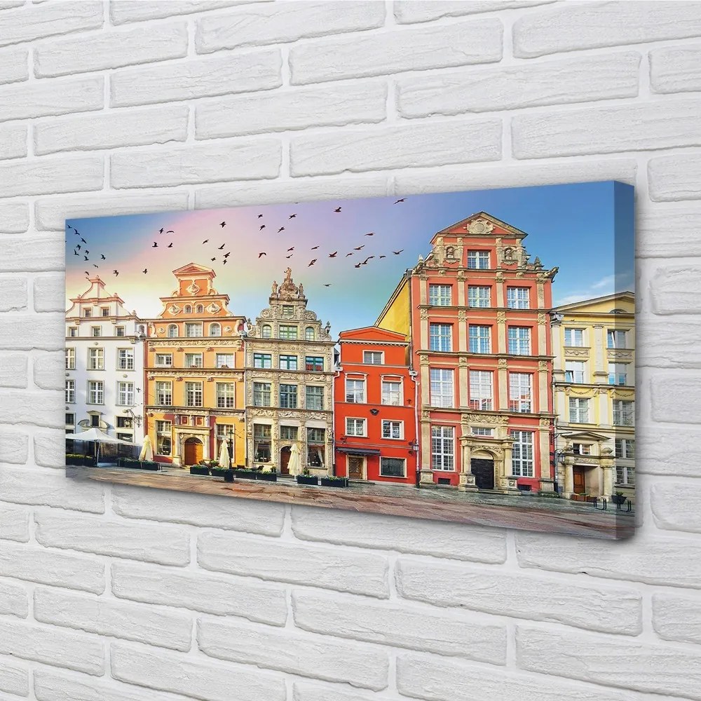 Obraz na plátne Gdańsk budovy staré mesto 140x70 cm