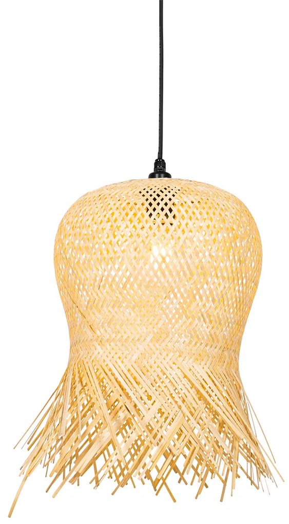 Orientálne vonkajšie závesné svietidlo bambus IP44 - Carlos