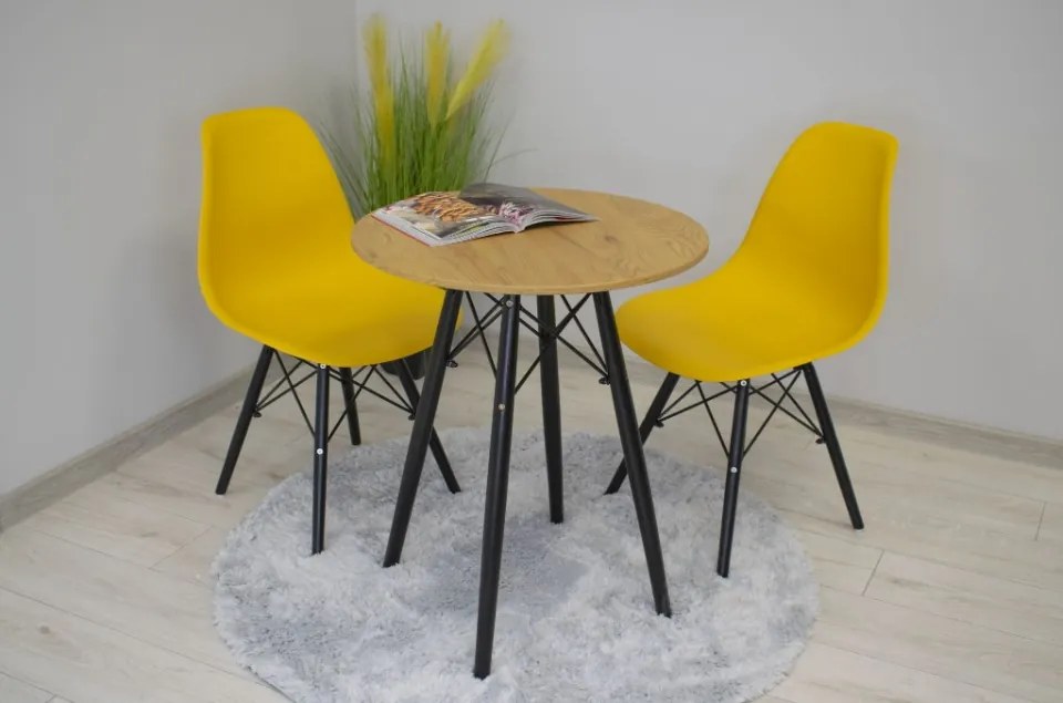 TRENDIE Jedálenský stôl EDDIE 60 cm dub