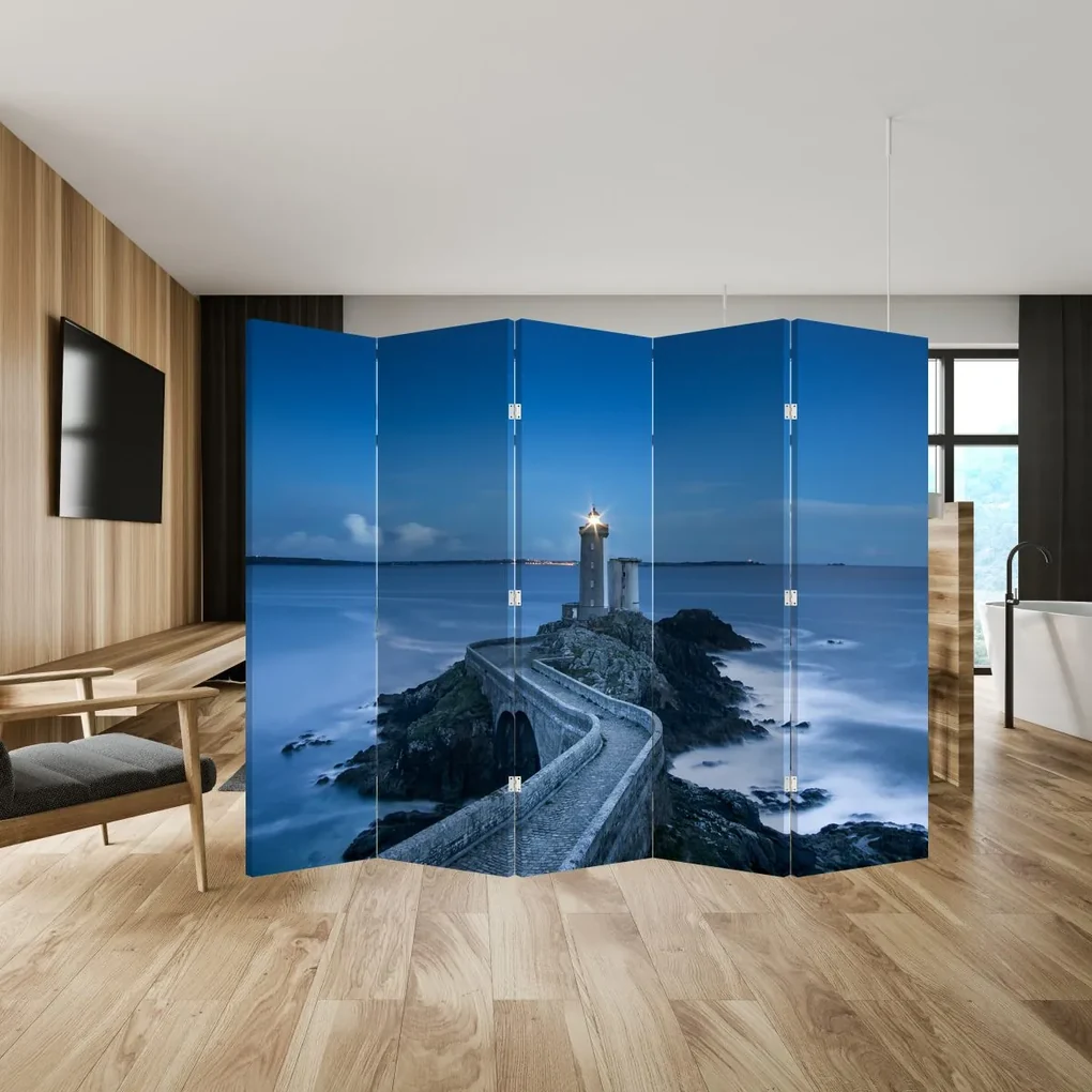 Paraván - Maják a more (210x170 cm)
