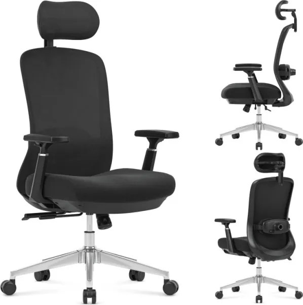 Masážna kancelárska stolička Leadpro 6.0 Black