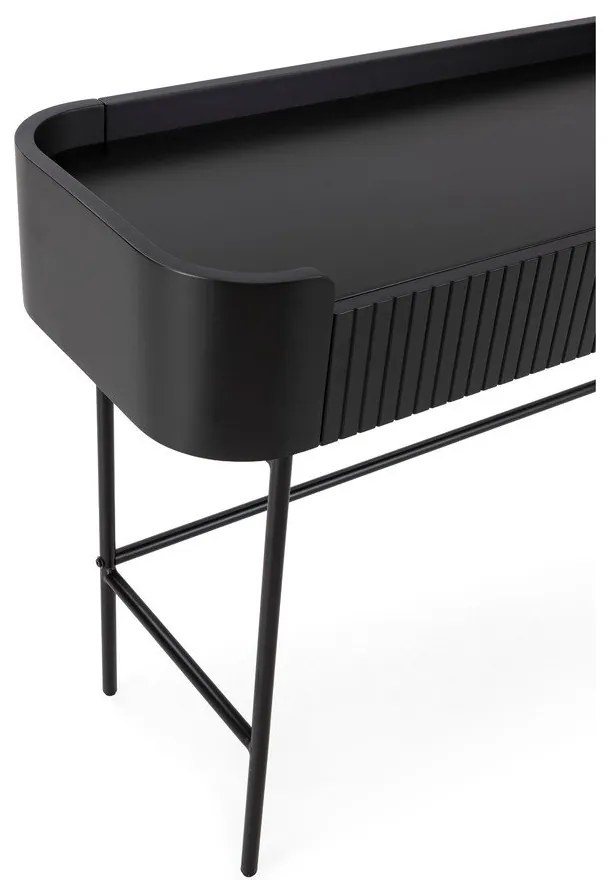 Čierny konzolový stolík 40x120 cm Willa – MOME
