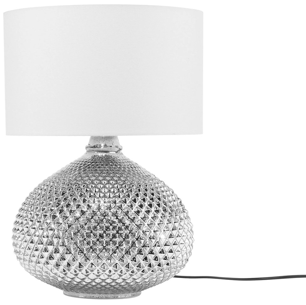 Strieborná stolná lampa MADON Beliani