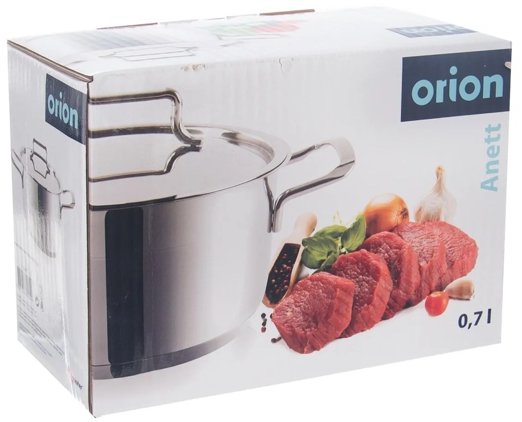 Kastról s pokrievkou ORION ANETT 0.7l nerez , 0,7 l
