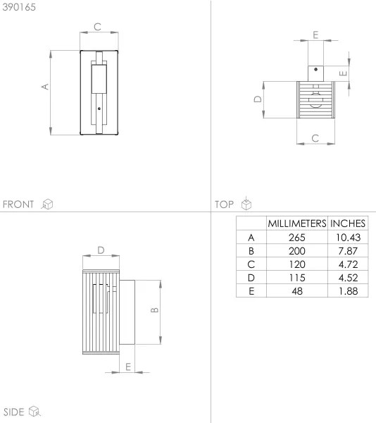 Eglo 390165 - Nástenné svietidlo CIDRAZ 1xE27/40W/230V čierna/hnedá