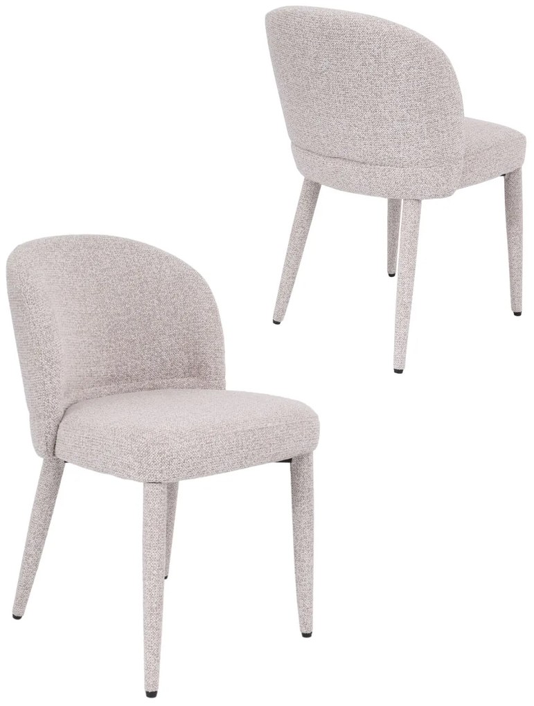 Jedálenská stolička Serena, béžová, čalúnená