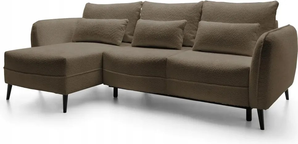 Rohová sedacia súprava Eilish (L) (béžová čierna)