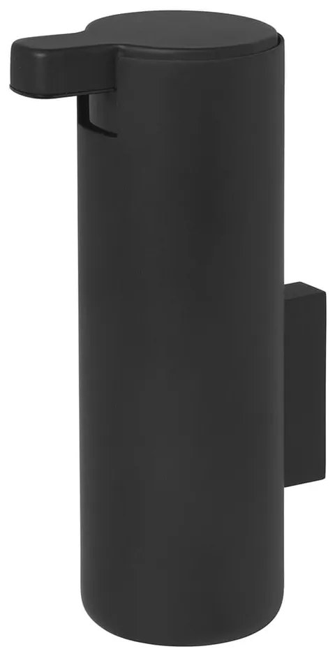 Čierny nástenný dávkovač na mydlo Blomus