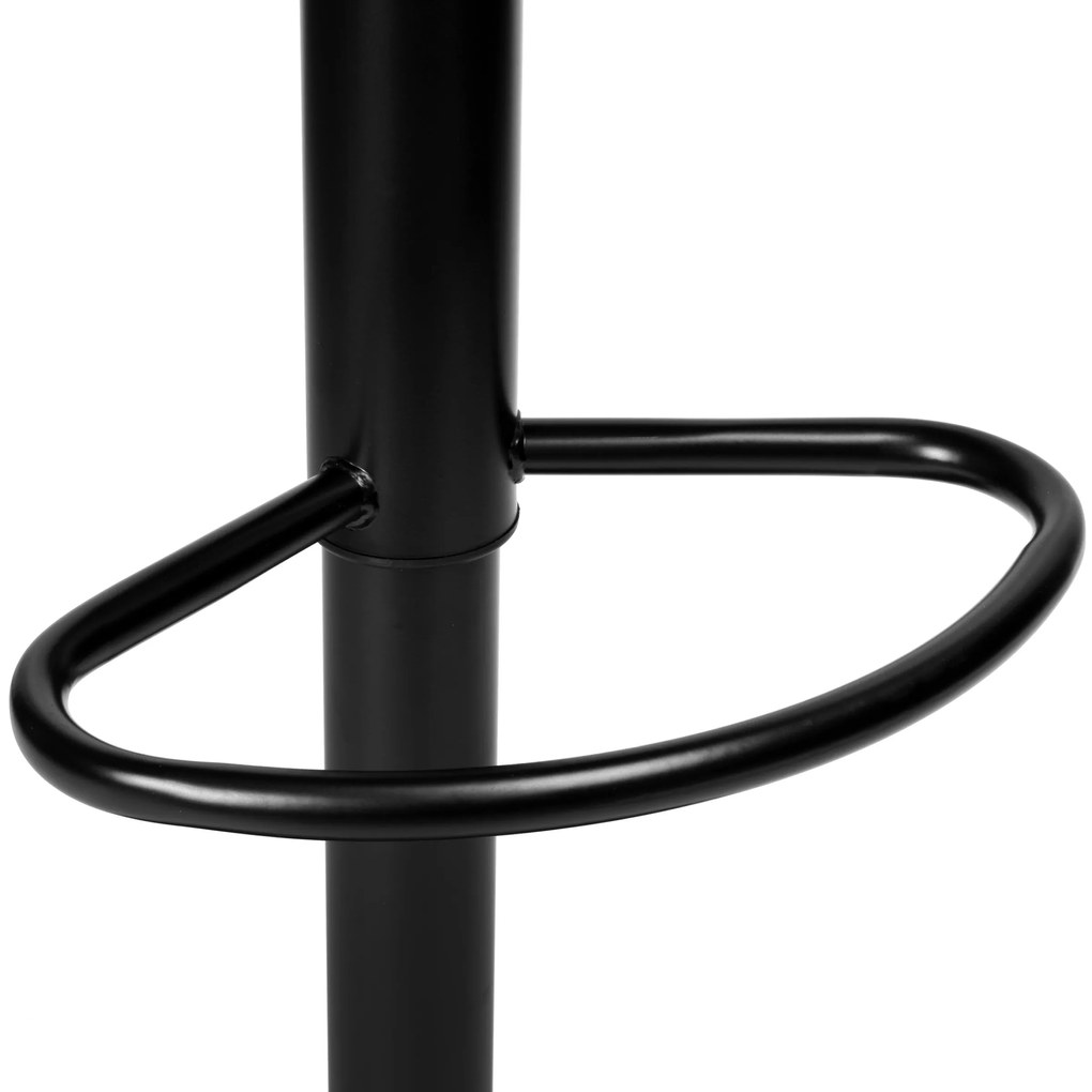 Barová stolička CYDRO BLACK s výškovým nastavením olivová