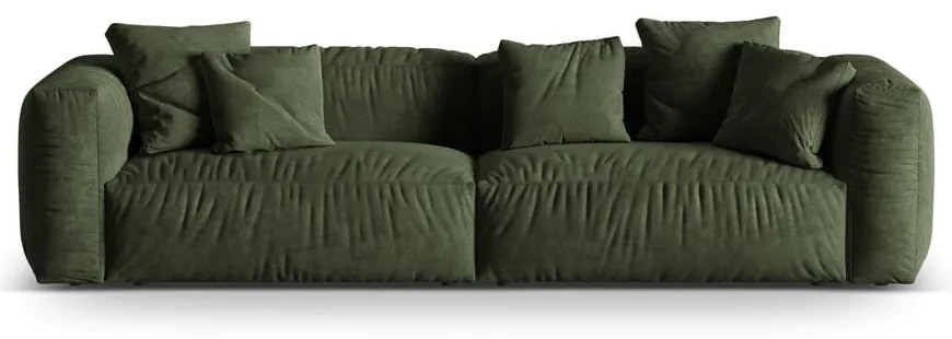 Zelená zamatová pohovka 320 cm Martina – Micadoni