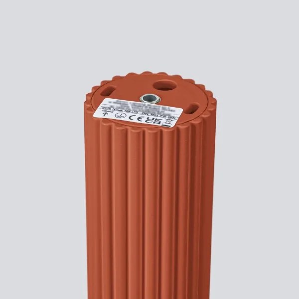 Sollux SL.1626 - Bodové svietidlo KARBON 1xGU10/10W/230V 20 cm červená