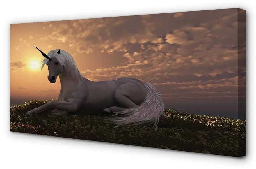 Obraz na plátne Unicorn horské slnko 140x70 cm