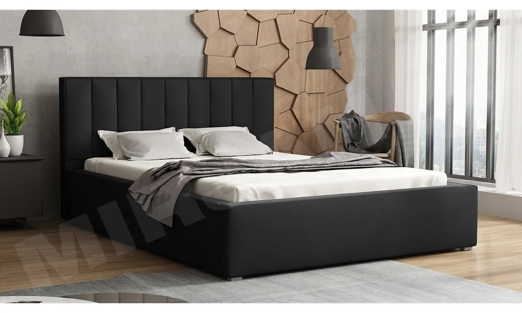 Čalúnená posteľ s úložným priestorom a roštom Sonden, Rozmer postele: 180x200, Dostupné poťahy: Victoria 14 863