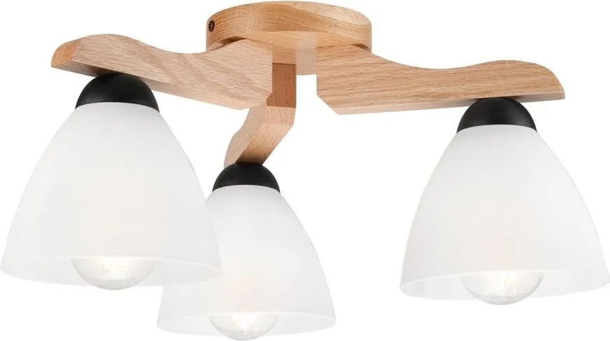 Prisadený luster ADRIANO 3xE27/60W/230V dub