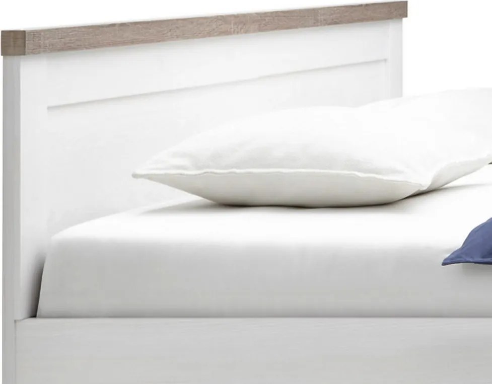 Posteľ Luca 160x200 cm, bielená pínia