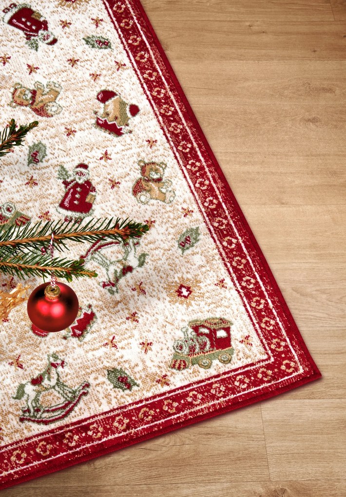 Villeroy & Boch, Kusový koberec Villeroy & Boch Toy's delight so strihaným vlasom 106217 Red, Multicolor, 50x80, červená, obývacia izba