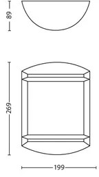 Philips 17320/30/P3 - Vonkajšie nástenné svietidlo ANTELOPE 1xLED/6W/230V IP44
