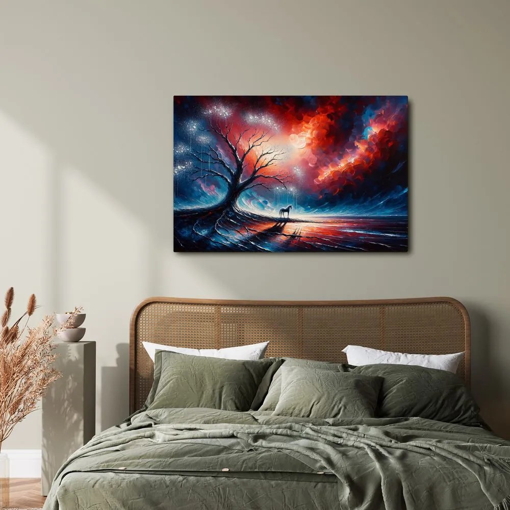 Obraz magický strom života v noci