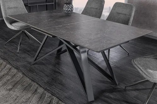 Rozkladací jedálenský stôl Atlas 46500 160/200x90cm Ceramik graphite marble  - Komfort-nábytok