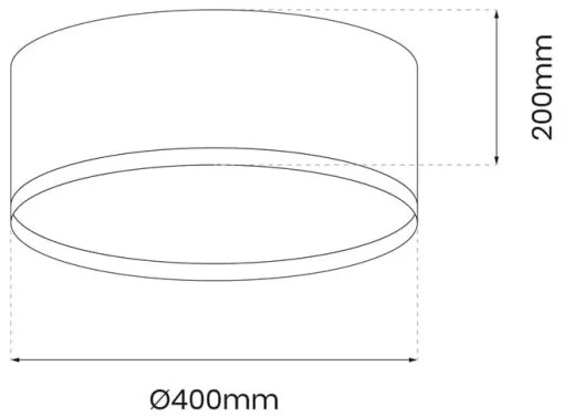 LED Stropné svietidlo RONDO LED/18W/230V čierna