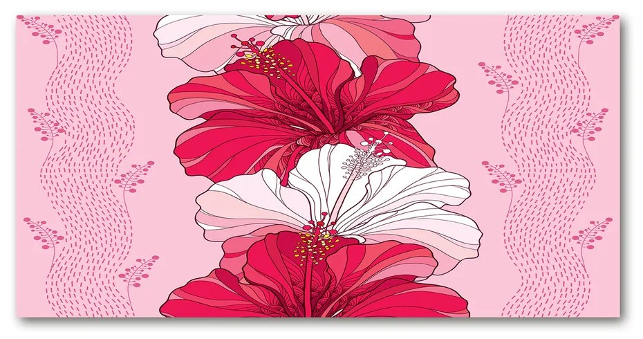 Fotoobraz na skle Havajské kvety cz-osh-100x50-f-98842373