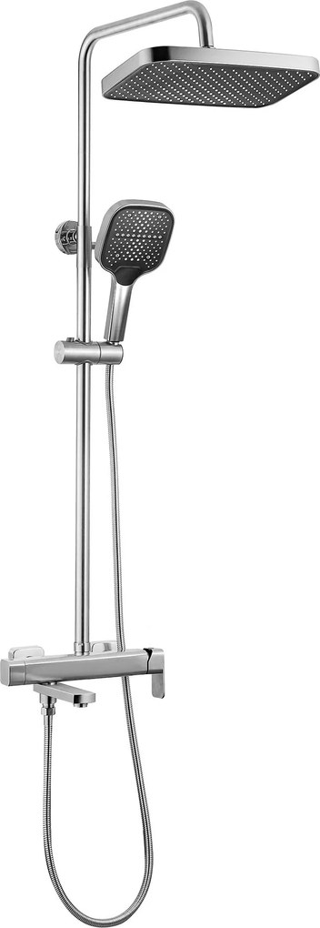 Rea Arlo, sprchový set s vaňovým výtokom, brúsená oceľ, REA-P7340