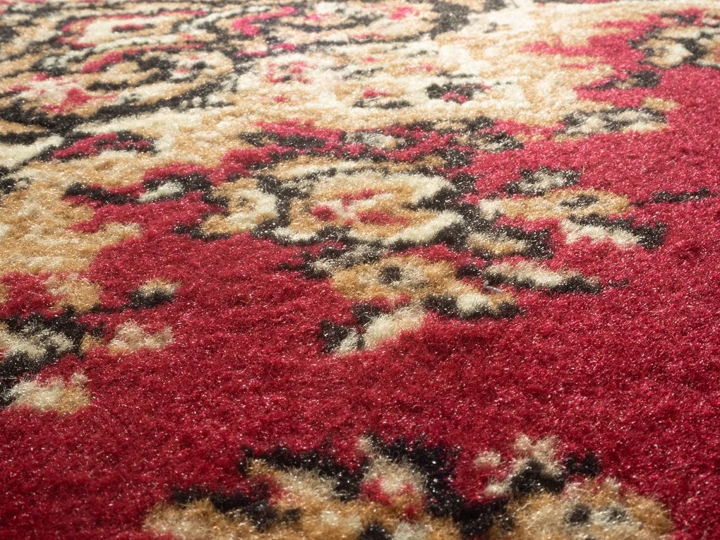 Spoltex, Kusový koberec Samira New Red 12001-011, 160x225, červená, chodba / predsieň