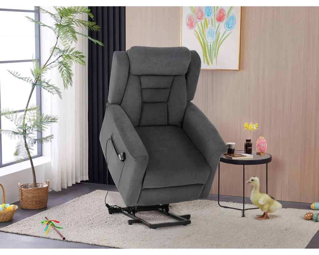 Relaxačné kreslo s polohovaním na elektrický pohon TV-7072 GREY2