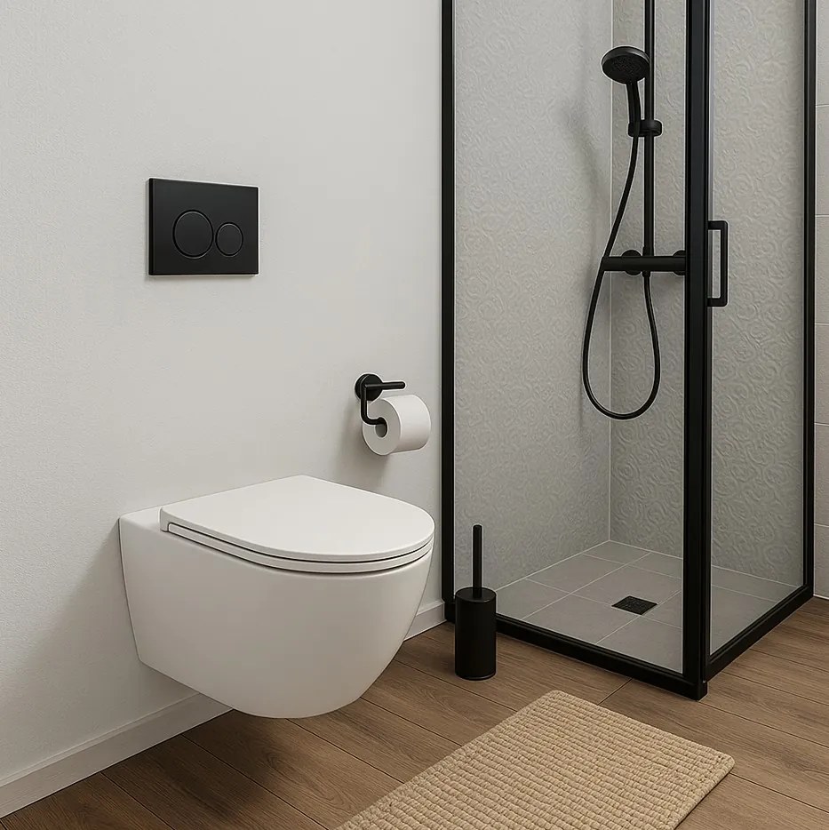 Erga Lily+, závesná WC misa 490x370x365mm, Rimless Tornado 2 + toaletné sedadlo s pomalým zatváraním, biela, ERG-V03-LILY-TO2-WH