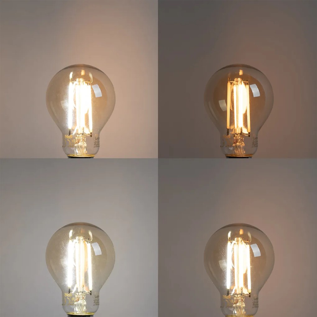 Sada 5 ks Smart E14 stmievateľná v Kelvinovej LED lampe P45 goldline 4,9W 470 lm 1800-4000K