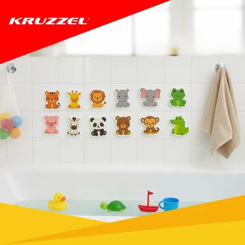 ISO Trade Penové puzzle do kúpeľa Zvieratká – plávajúca hračka pre deti