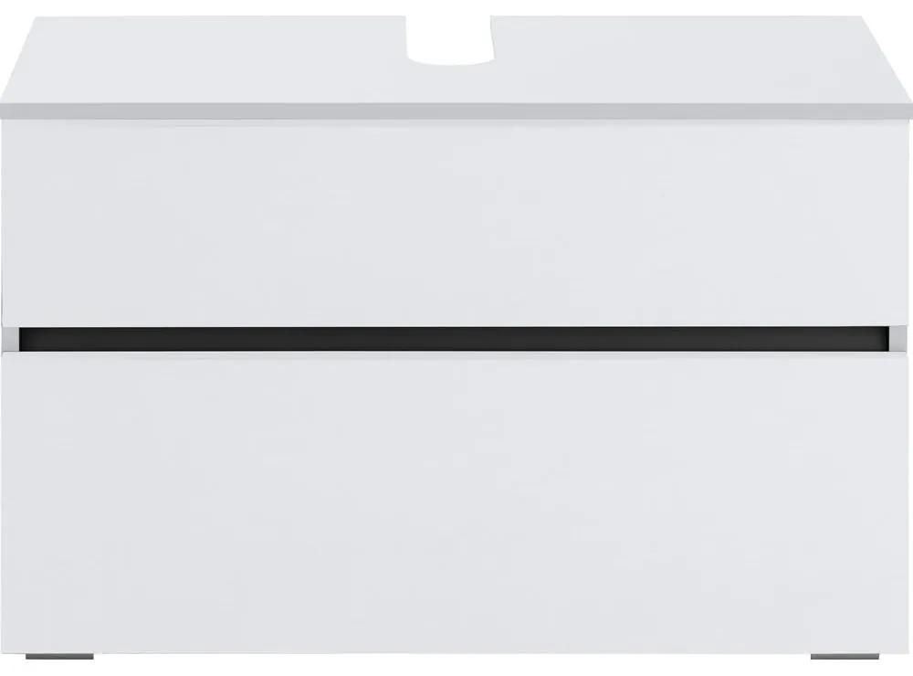 Biela umývadlová skrinka Støraa Wisla, 80 x 55 cm