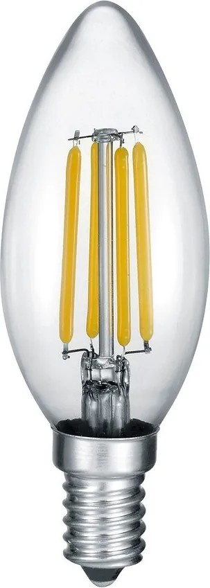Teplá biela LED/filamentová žiarovka E14, 2 W Kerze – Trio
