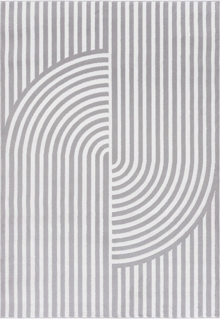 TA Koberec NG91A ŠEDÁ/BIELA ELLEN Rozmer: 120x170 cm