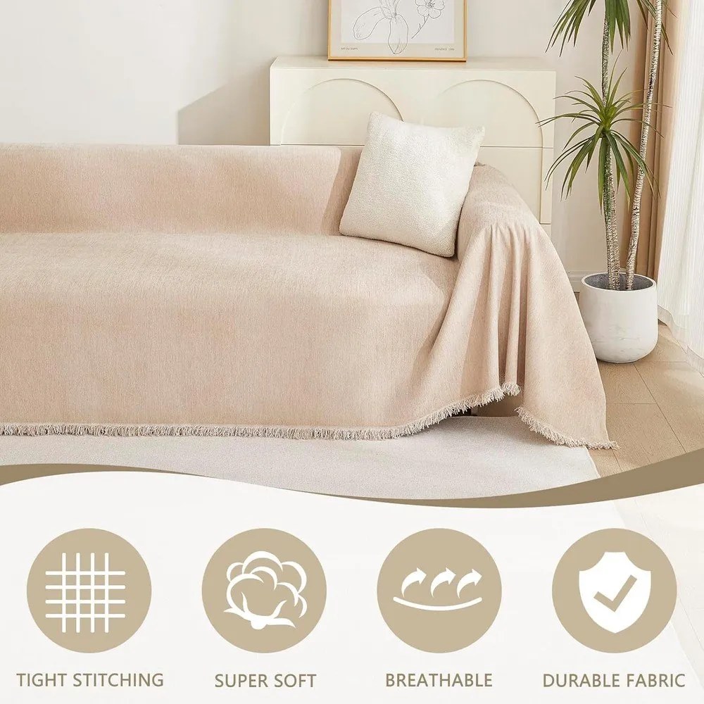 Béžový poťah na kreslo 70 cm Talo – Filumi