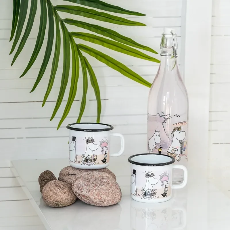 Sklenená fľaša Moomin Beach 1l