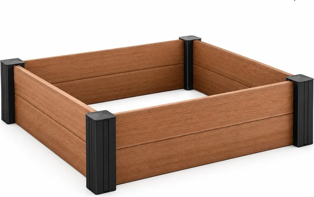 Curver Vyvýšený záhon – Vista Modular 121,5 x 121,5 x 27 cm, hnedý