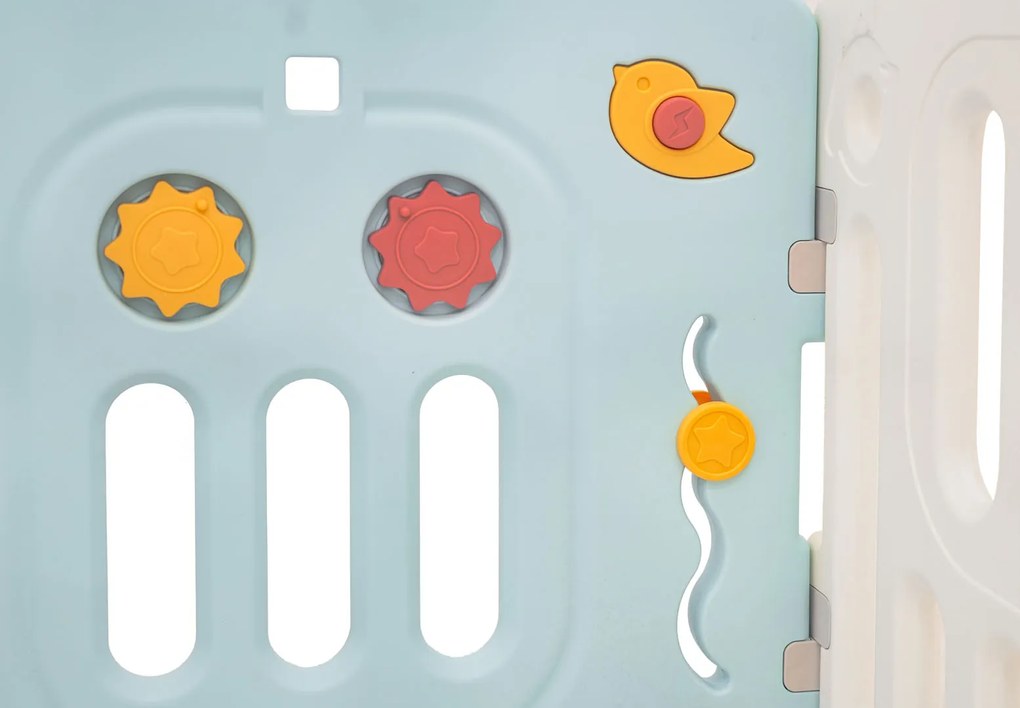 Modulárna ohrádka Hippo modrá pre deti ZOG.SQ-002 Farba: modrá